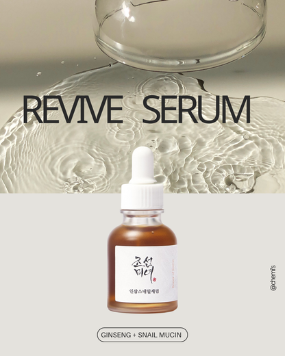 [Beauty of Joseon] Revive Serum : Ginseng+Snail Mucin 30ml