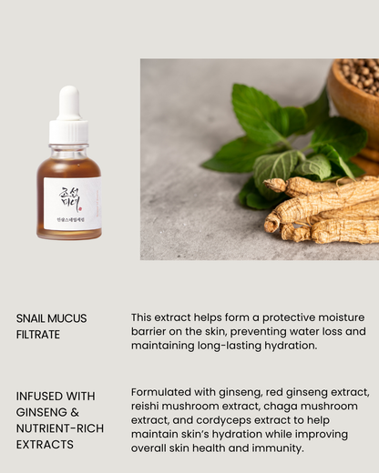 [Beauty of Joseon] Revive Serum : Ginseng+Snail Mucin 30ml